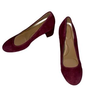 Aerosoles Heelrest Wine Red Chunky Heel Size 8.5